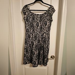 Cream and Lace Plus Size Dress